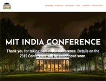 Tablet Screenshot of mit-india-conference.com